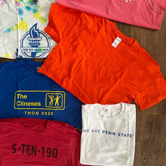 Lot of size Large Cotton womensunisex T-Shirts Comfort colors Gildan PENN State - Picture 7 of 12